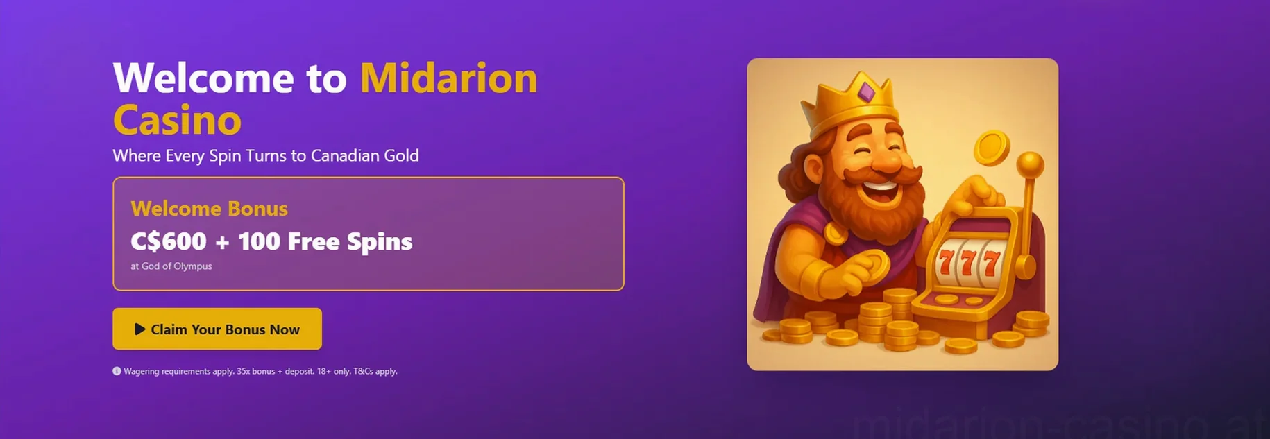Midarion Casino Willkommensbonus